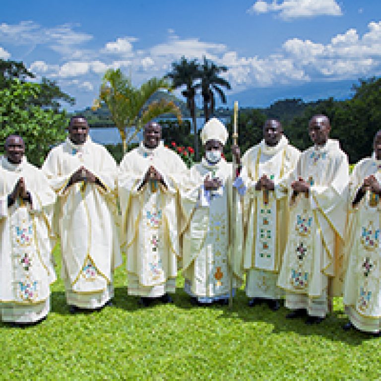 ordination_fr._peter_aloyce_qorro_c.s.c_fr._gerald_kityo_c.s.c._fr._erasto_moshi_mao_c.s.c._fr._nichodemus_hassan_guerino_c.s.c._and_fr._john_baptist_ssemaganda_c.s.c.